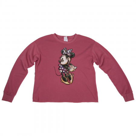 Disney's Minnie Mouse Standing Women's Pullover Sweatshirt
